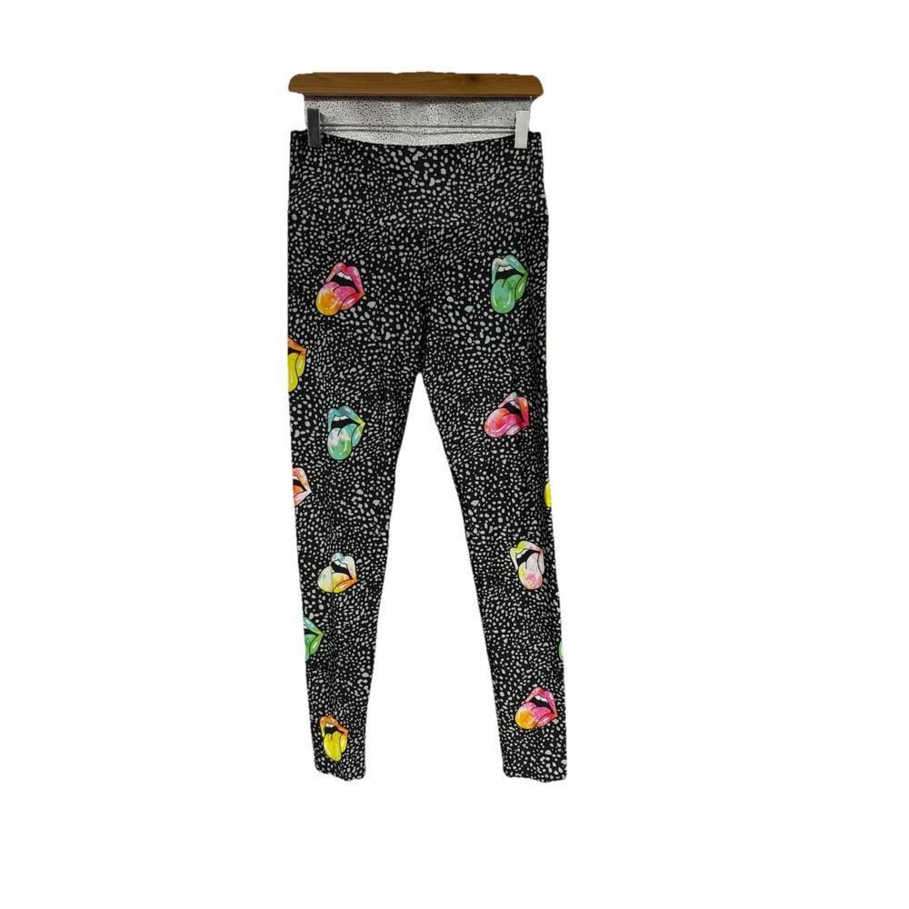 Goldsheep Rainbow Mouth Leggings High Rise Workout Womens Size XL